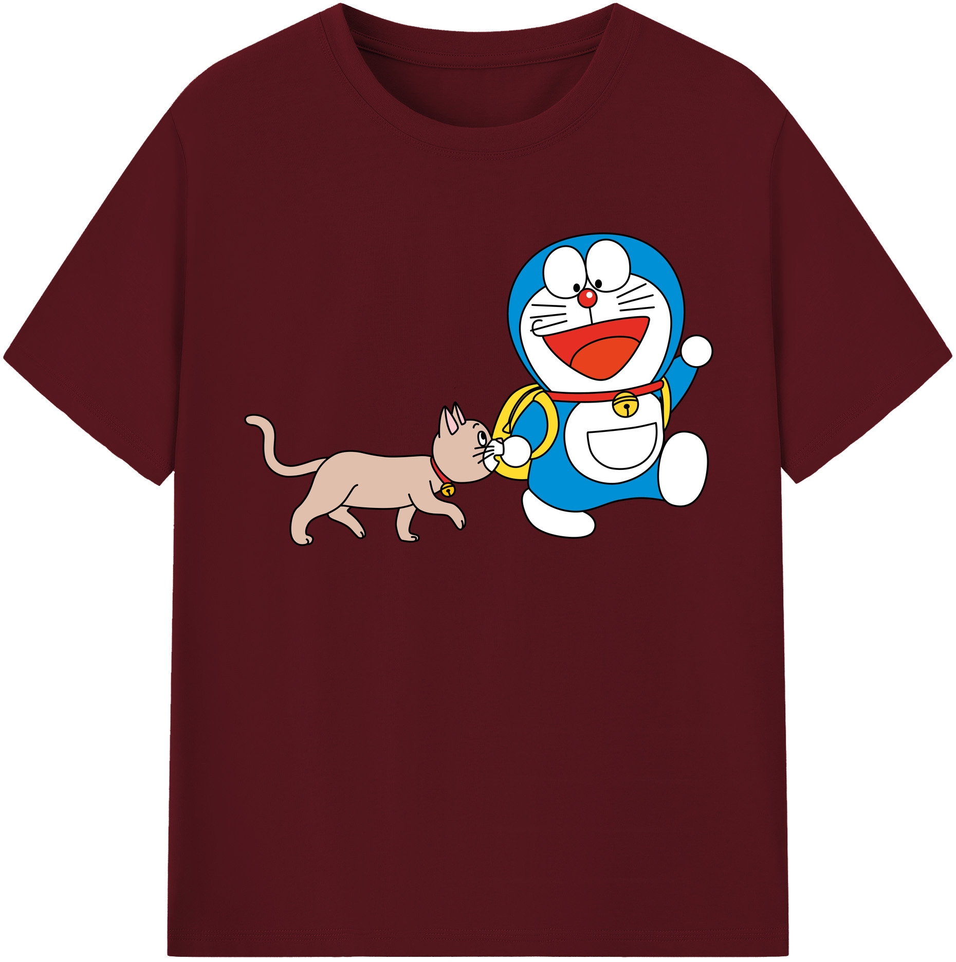 （画像用） ドラえもん Doraemon 綿100％半袖Tシャツ（フロントプリント）
